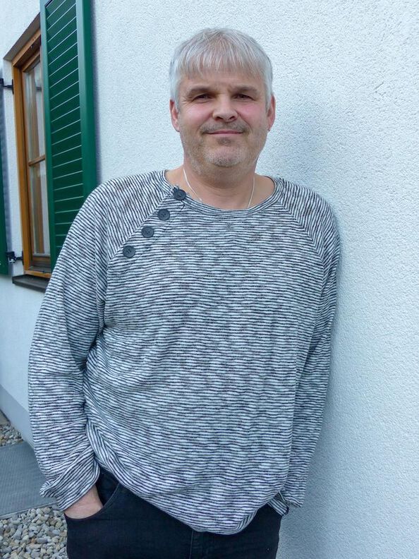 Knopfleisten Pullover BUTTON RAGLAN XS-4XL image number 6