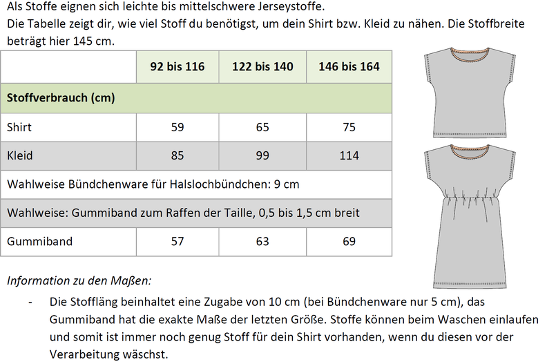 Shirt und Kleid „Lilly Kids“ für Kinder Gr. 92-164, A4+A0 image number 10