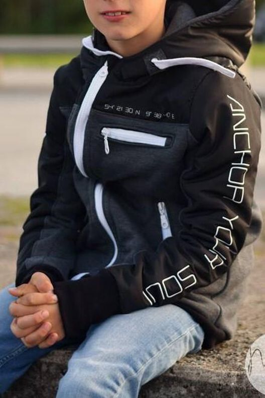 Sweatjacke Kinder Schnittmuster Gr. 74-176 - Paco #123 image number 8