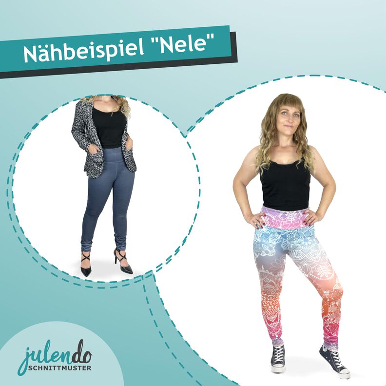 Leggings Nele, Gr. XS - 4XL, Schnittmuster mit Ebenen image number 5