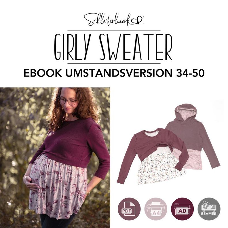 Girly Sweater Umstands- und Stillversion | eBook | 34-50 image number 1