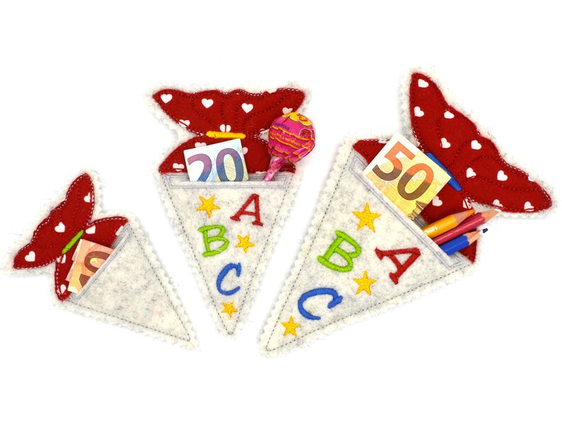 Stickdatei Schulanfang Schult&uuml;te mit Schlitz  image number 2