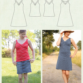 Lavanda: Sommertop und Sommerkleid für Damen Gr. 32 – 54