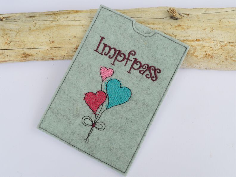 Stickdatei Impfpass Impfpasshülle 10 Motive image number 5