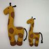 Kuschel-Giraffe,  Giraffe mit Kind aus Frottee thumbnail number 3