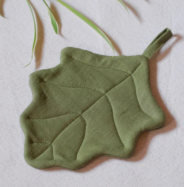 Blätter Topflappen Eiche Ginkgo nähen image number 5