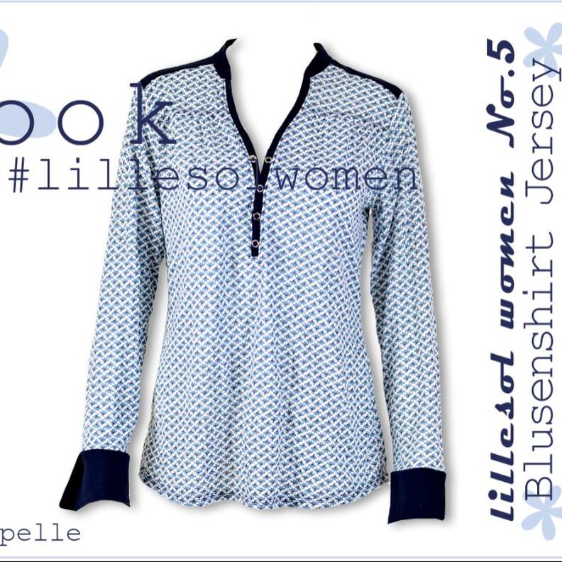 Ebook / Nähanleitung Damen Blusenshirt Jersey inkl. A0-Datei image number 1