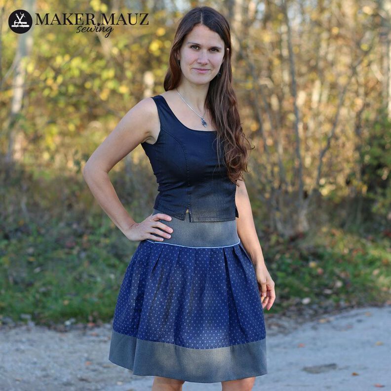 Trachtenmieder + Rock + Dirndl Bluse Susal - Schnittmuster image number 6