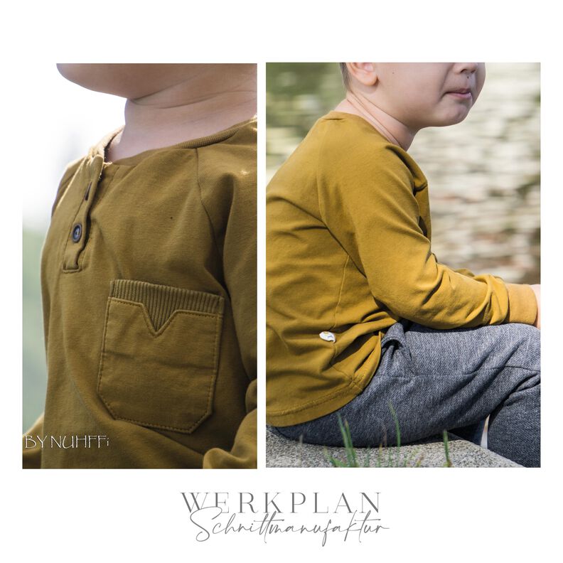 Raglan BasicWERK | 56 bis 104 | Unisex Longsleeve | A0 & A4 image number 10