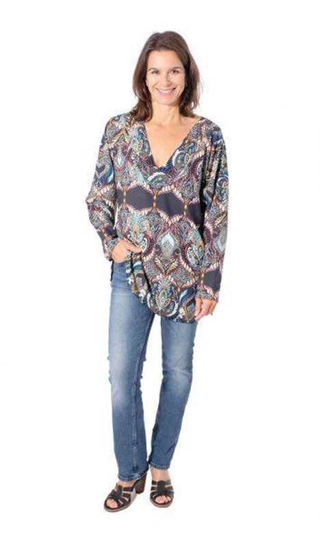 Bluse Tunika "PEGGY" Nähanleitung und Schnitt Gr. 158–46 image number 2