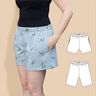 Lockere Damen Shorts „Alex“ mit Gummizug Gr. 34-50, A4+A0 thumbnail number 1