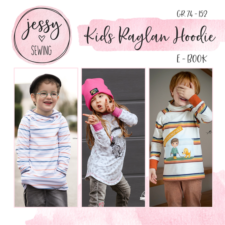 *Kids Raglan Hoodie* Longhoodie Hoodie image number 1
