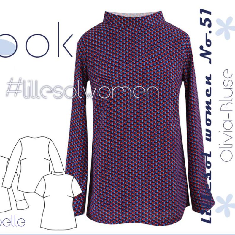 Ebook / Schnittmuster lillesol women No.51 Olivia-Bluse image number 1