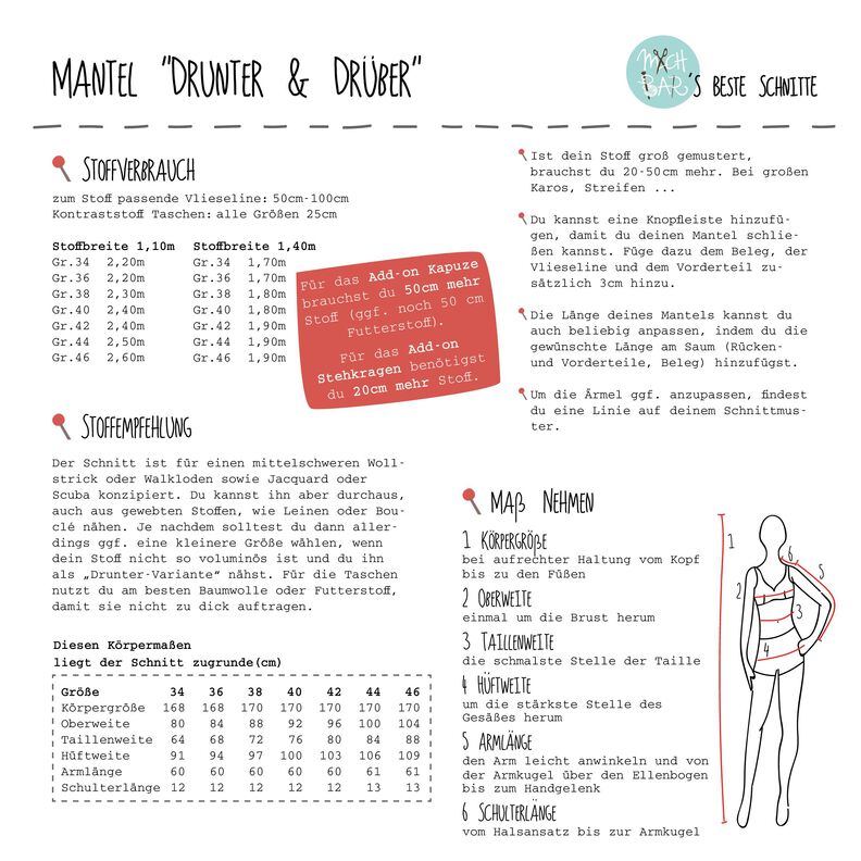 ADD ON Stehkragen zu Mantel Drunter&Drüber E-Book  image number 8