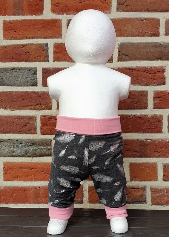 Lena – Lange Babyhose mit Bündchen Gr. 44-98, A4+A0 image number 2