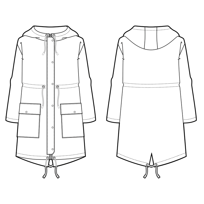 Parka Regenjacke Softshell Mantel Jacke CUACA ♥ Gr. XS-XXL image number 10