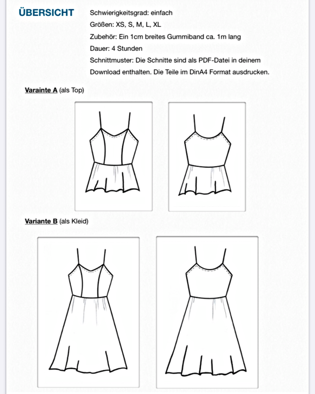 Kleid/Top #Sylvi Nähanleitung und Schnittmuster (XS-XL) image number 7