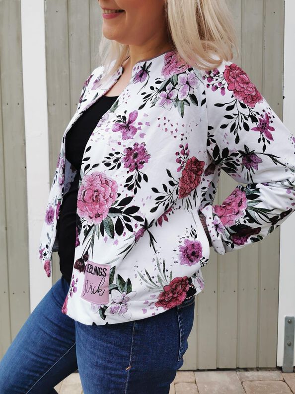 Raglan Blouson Maja Jacke Damen PDF Schnittmuster 34-50 image number 7