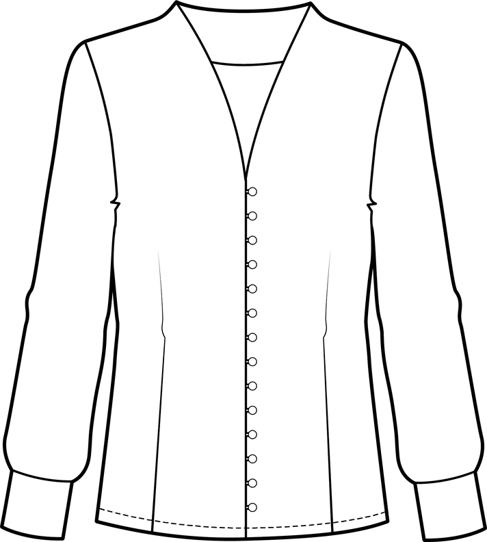 Damen Bluse Knopfleiste Kelchkragen PERLENTE ♥ Gr. 34-56 image number 6