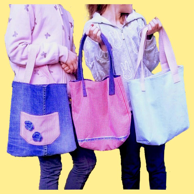 Einfache Tasche Einkaufstasche mit oder ohne Ecken WARNA ♥ image number 2