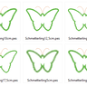 einfacher Schmetterling Stickdatei  thumbnail number 2