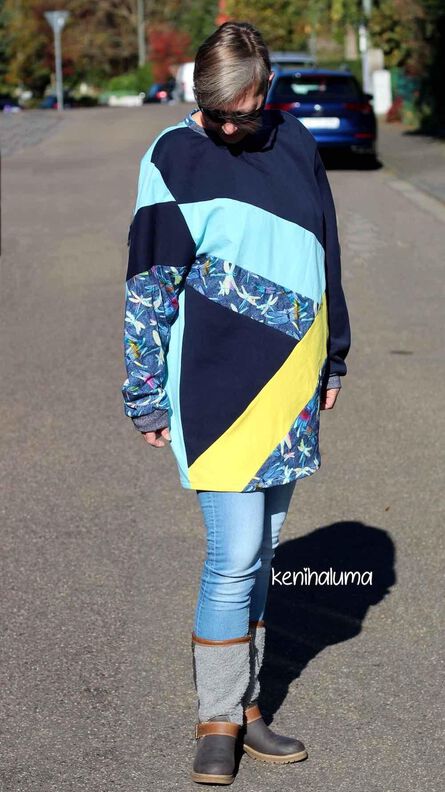 Color Blocking Sweatdress EMMA XS-3XL image number 5