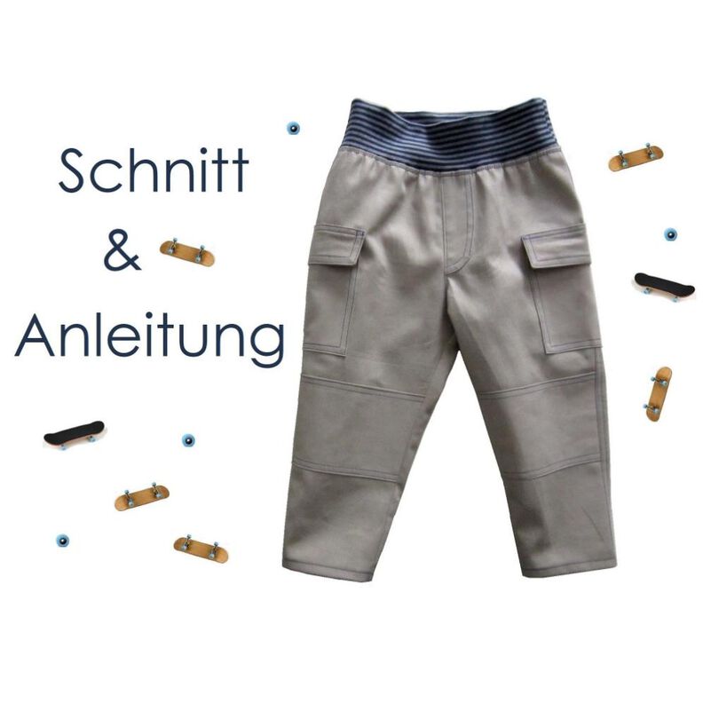 Schnittmuster Cargohose Cargopants 62-128 image number 1