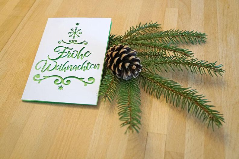Plotterdatei Weihnachtskarte image number 2