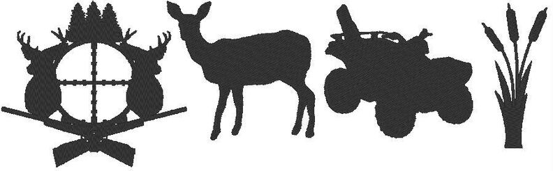 Stickdatei - Jagd Hunting Jäger Silhouette image number 3