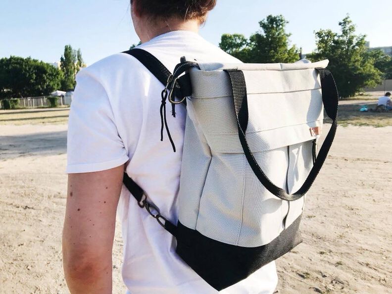 Handtasche, Schultertasche, Rucksack - Mila Uni Bag image number 10