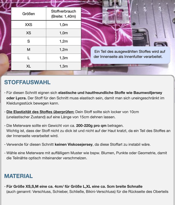 Oberteil #Lana Nähanleitung und Schnittmuster (XXS-XL) image number 9