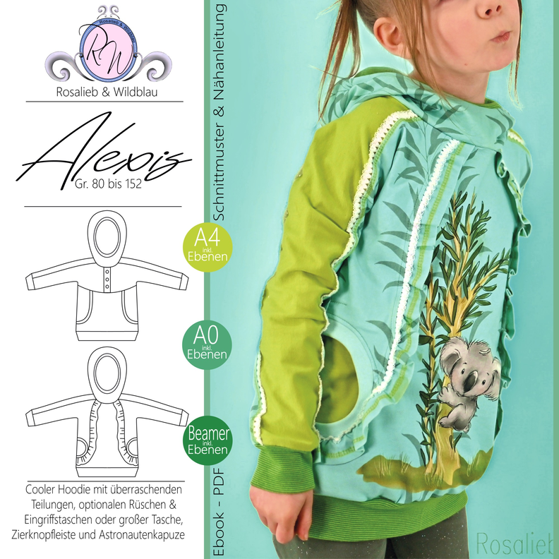 Alexis Hoodie Gr. 80 bis 152 image number 1