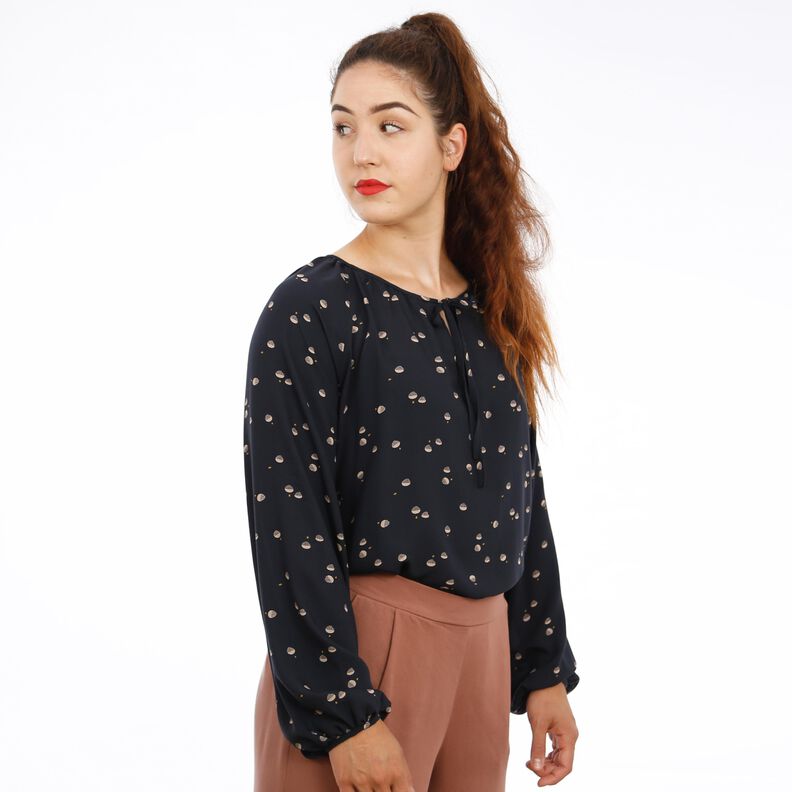 FRAU KRISSI - Bluse mit gekräuseltem Ausschnitt  XS-XXL image number 2