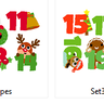 Adventskalender Zahlen Stickdatei thumbnail number 5