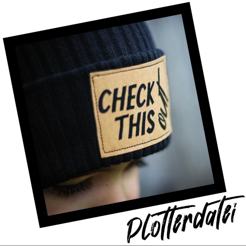 Plotterdatei #1 Check this out Statement digitale Vorlage image number 1