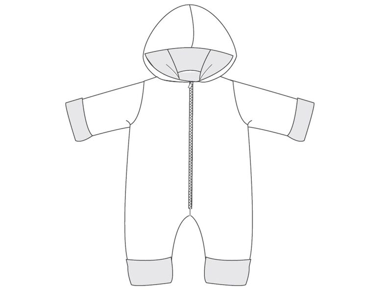 SOLE Schnittmuster Baby Overall mit Reißverschluss image number 5