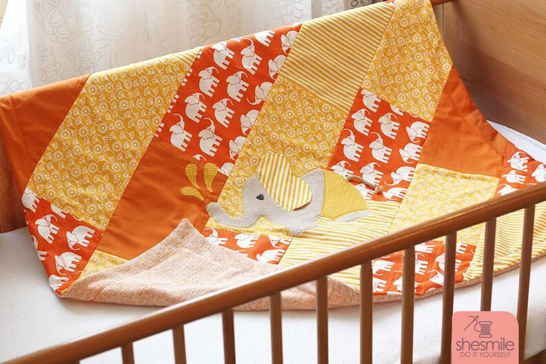 Krabbeldecke Stripes (Nähanleitung & Schnittmuster) image number 6