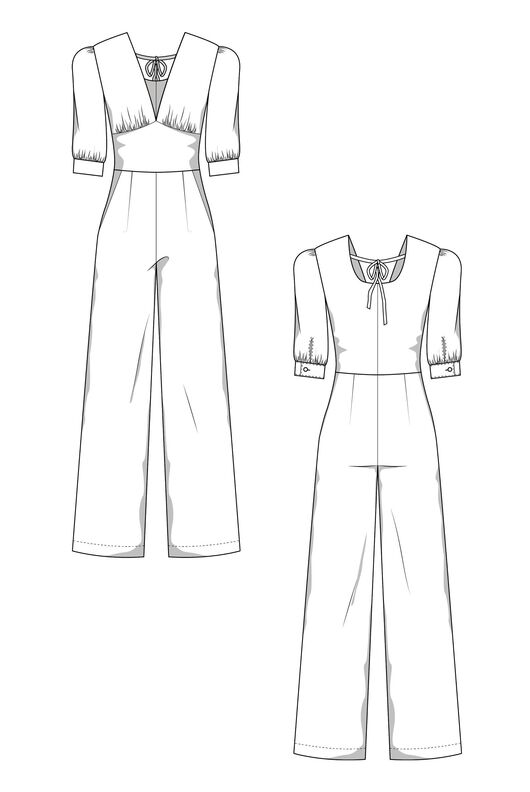 Jumpsuit Schnittmuster Damen XS-XXXL Elegant image number 5