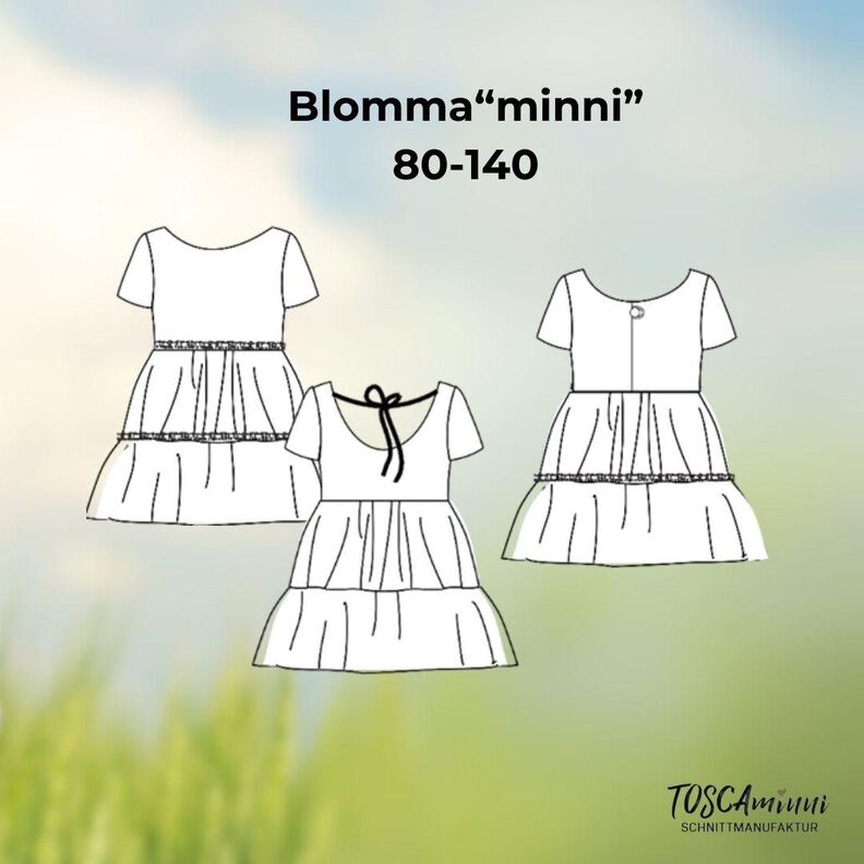 Schnittmuster Kinder Tunika Blomma "minni" Gr. 80-140 image number 7