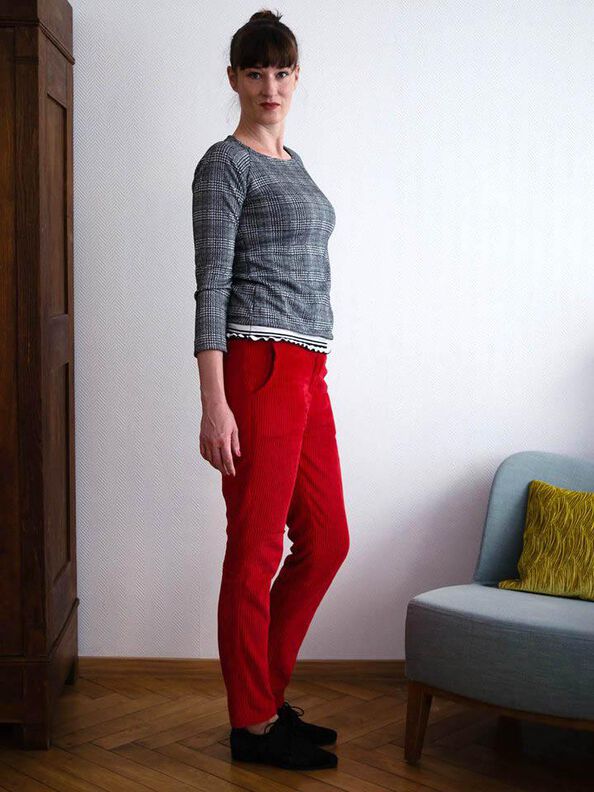 Chino Hose CONFORTA LEGER (34-48) Schnittmuster image number 2