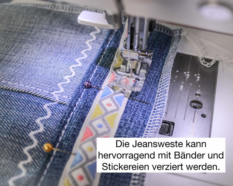 Jeansweste #Amanda Nähanleitung und Schnittmuster (XS-XL) image number 7
