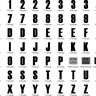 3cm 5cm 7cm Buchstaben schmal + Zahlen Stickdatei Alphabet  thumbnail number 8