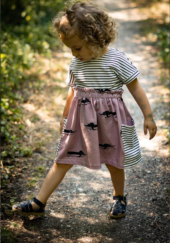 Hanni - Paperbag Kleid für Mädchen Gr. 86-164 image number 3