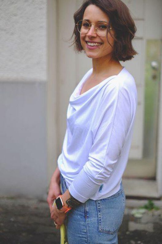 Fledermausshirt "HILDA" Nähanleitung und Schnitt Gr. 158–46 image number 7