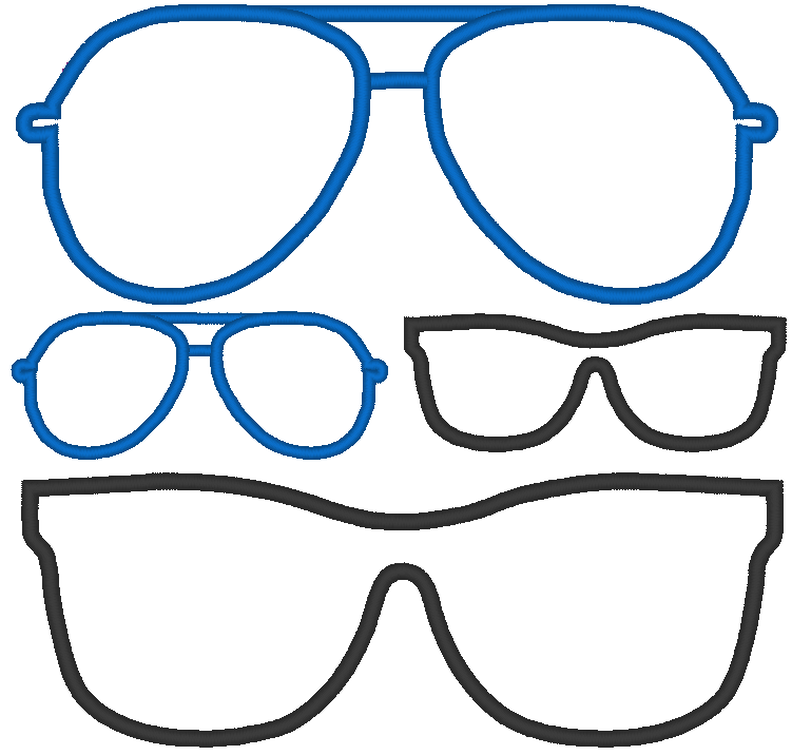 Stickdatei Sonnenbrille Stoffapplikation Kuscheltiere Kissen image number 4