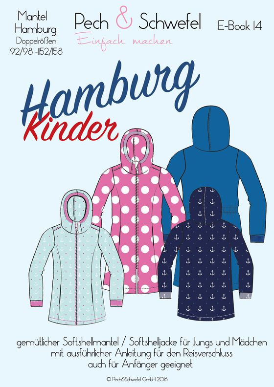 Ebook Schnittmuster Mantel Hamburg Kinder image number 1