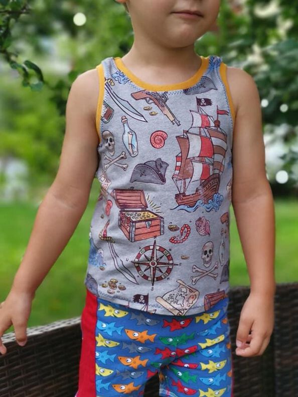 Kids Shirt Ärmellos Top Schößchen Unterhemd RELA ♥Gr. 92-164 image number 5