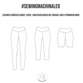 Leggings Leo / Radlerhose / Caprihose 