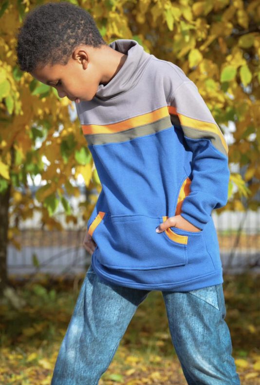 Kombi E-Book Hoodie Farbenbogen Gr. 68 - 140 image number 10