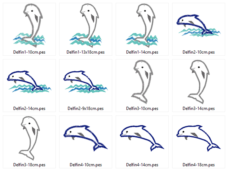 Stickdatei Delfin Delphine image number 2
